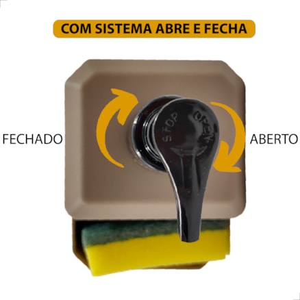 Organizador de Pia Porta Detergente e Esponja de Plástico 550ml Compacto Cozinha