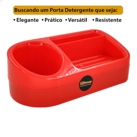 Organizador Suporte de Pia Porta Esponja Detergente Compacto Cozinha Utensilio