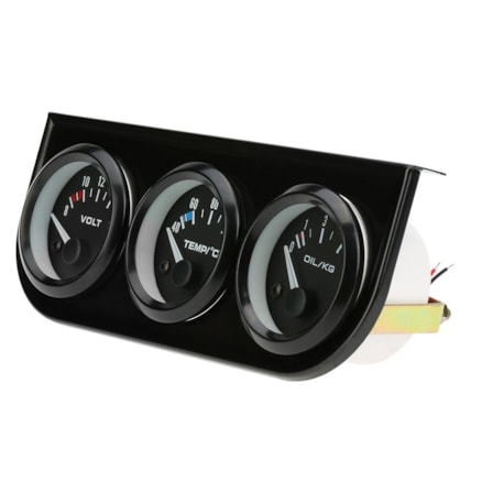 Painel Medidor 52mm Temp Oil/press. Oleo/volt Tag01 Aw-c3