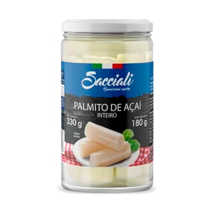 Palmito De Açaí Inteiro Sacciali 330g