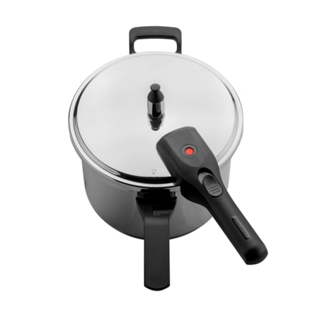 Panela Pressão Tramontina Brava Inox Fundo Triplo 20cm 4,5l