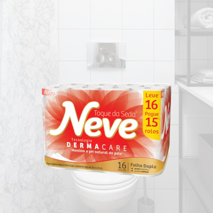 Papel Higiênico Neve Folha Dupla Toque Seda Leve 16 Pague 15