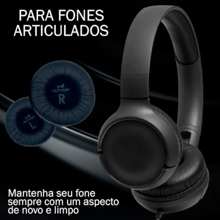 Par de Almofada Espuma Fone de Ouvido Compatível com JBL Tune600 T500 T500bt T450 T450bt