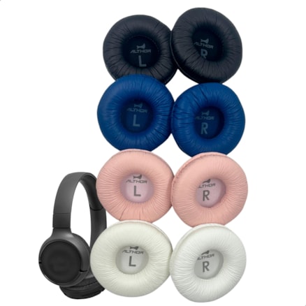 Par de Almofada Espuma Fone de Ouvido Compatível com JBL Tune600 T500 T500bt T450 T450bt