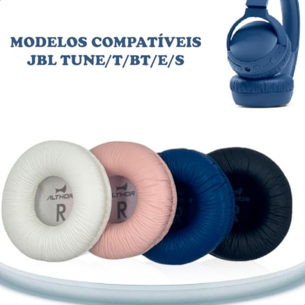 Par de Almofada Espuma Fone de Ouvido Compatível com JBL Tune600 T500 T500bt T450 T450bt