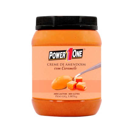 Pasta Power 1 One Creme De Amendoim Proteica Caramelo 1kg