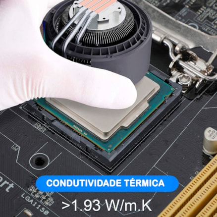 Pasta Térmica de Alto Desempenho HY510 Cinza 35g 20ml Alta Temperaturas PC CPU