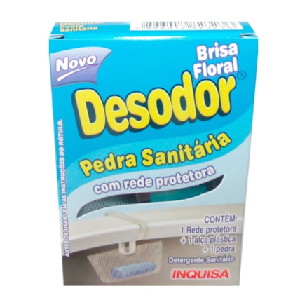 Pedra Sanitária Com Rede Protetora Desodor Brisa Floral 25g