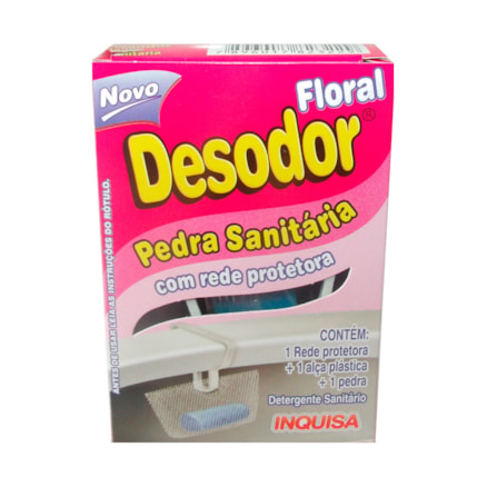 Pedra Sanitária Com Rede Protetora Desodor Floral 25g