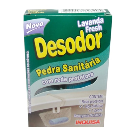 Pedra Sanitária Com Rede Protetora Desodor Lavanda Fresh 25g