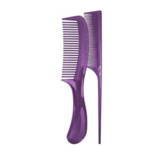 Pente Ricca Modelo Dentes Médios + Dentes Finos Lilás