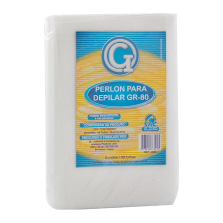 Perlon Gi Descartáveis Para Depilar GR-80 - 100 Folhas