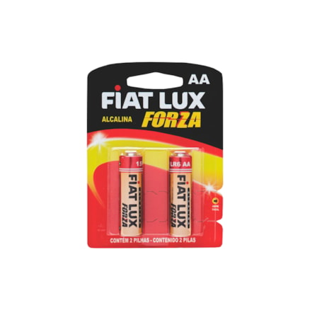 Pilha Fiatlux Alcalina Forza Aa 2 Und