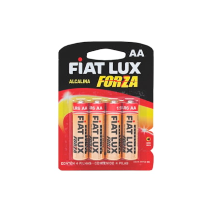 Pilha Fiatlux Alcalina Forza Aa 4 Und