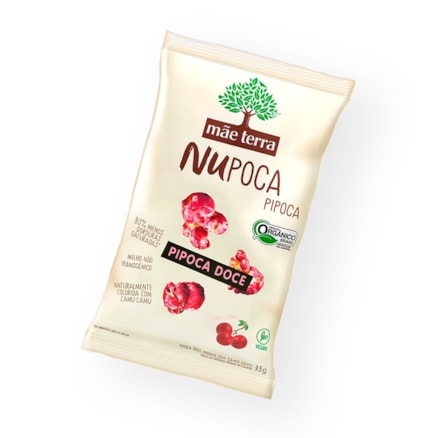 Pipoca Doce Mãe Terra Nupoca Vegano Camu Camu 35g