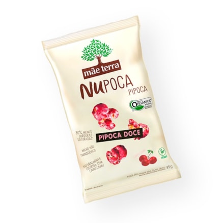 Pipoca Doce Mãe Terra Nupoca Vegano Camu Camu 35g