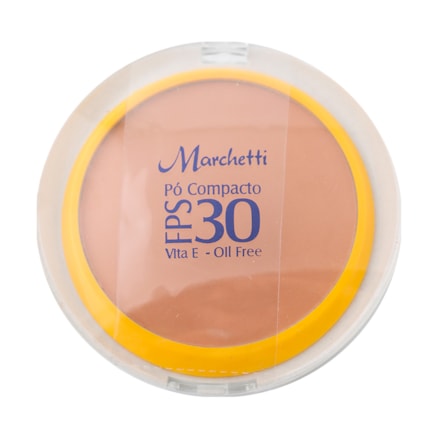 Pó Compacto Marchetti Fps30 Oil Free Bege Castanho