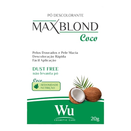 Pó Descolorante Max Blond Coco Dust Free 20g