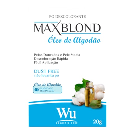 Pó Descolorante Max Blond Óleo De Algodão 20g