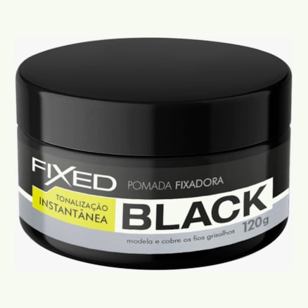 Pomada Fixad Fixed Black Alta Fixação Brilho Saudável 120g