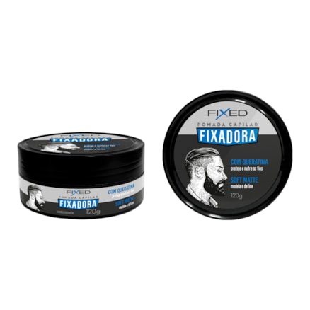 Pomada Modeladora Fixed Queratina Soft Matte 120g