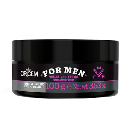 Pomada Origem For Men Fixação Extra Forte Efeito Seco 100g