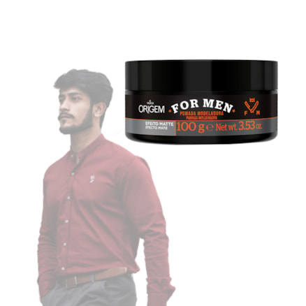 Pomada Origem For Men Matte Brilho Fixação Extra Forte 100g