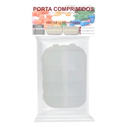 Porta Comprimido 3b 2x1 12 Repartições