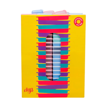 Pote Hermético Dup Mais Feirinha Color Prático 192 Peças