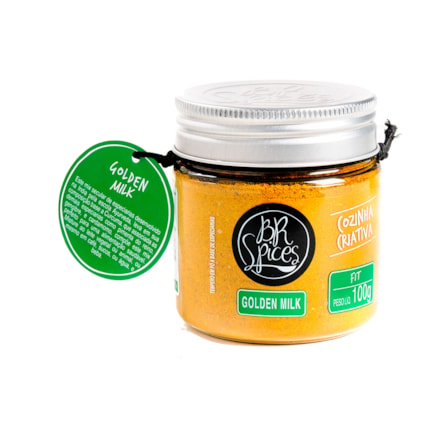 Pote Tempero Brspices Golden Milk Cozinha Criativa 100g