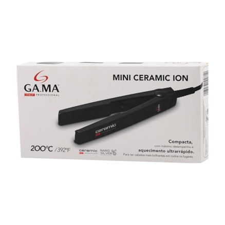 Prancha Gama Mini Ceramic Ion Liso Impecável Sedoso
