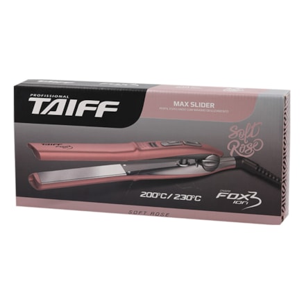 Prancha Taiff Fox Ion 3 Soft Rosé Alisadora Bivolt 200/230°c