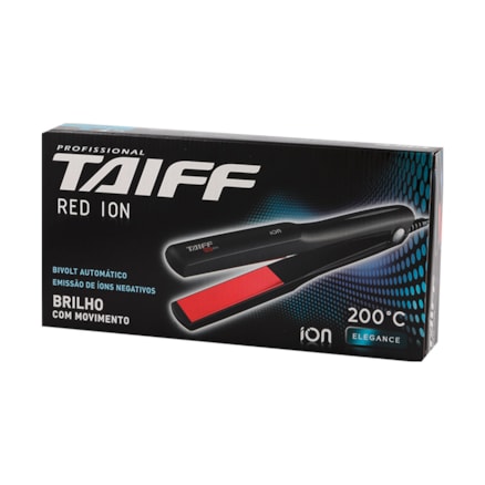 Prancha Taiff Red Ion Elegance Bivolt Automático 200°c