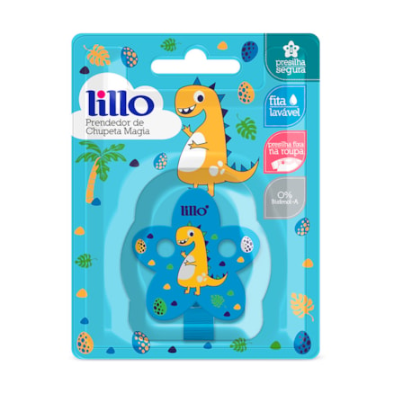 Prendedor 613020 Chupeta Lillo Azul Decorada Resistente