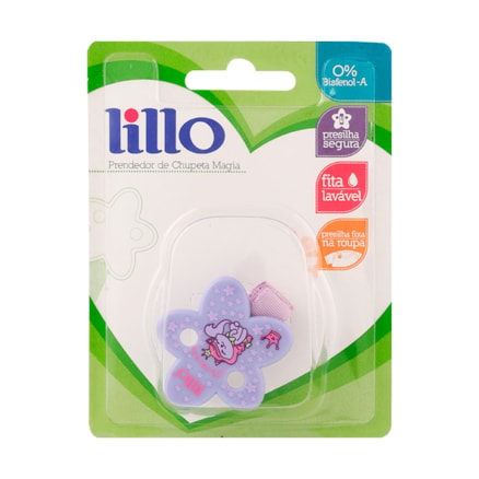 Prendedor 613020 Chupeta Lillo Lilás Decorada Resistente