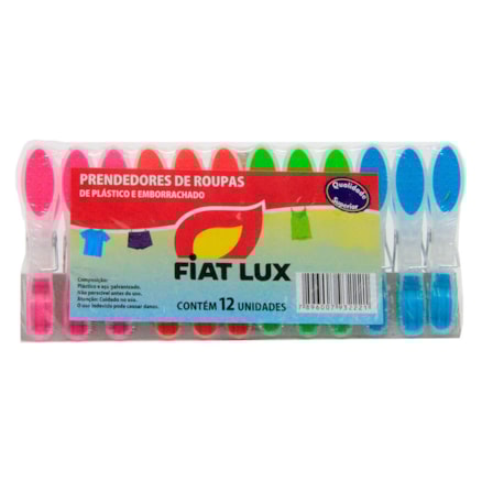 Prendedor De Roupa Fiat Lux Cor Sortida 12 Und