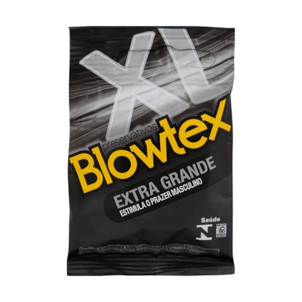 Preservativo Blowtex Extra Grande Proteção Segurança 3 Und