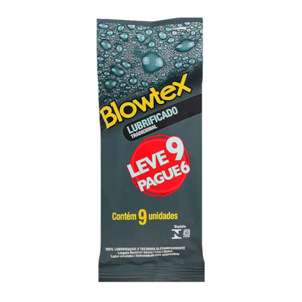 Preservativo Blowtex Lubrificado Imperceptível Seguro 9 Und