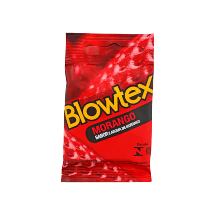 Preservativo Blowtex Morango Lubrificado 3 Und