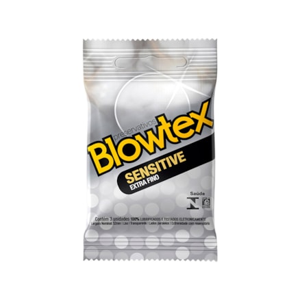 Preservativo Blowtex Sensitive Extra Fino Lubrificado 3 Und