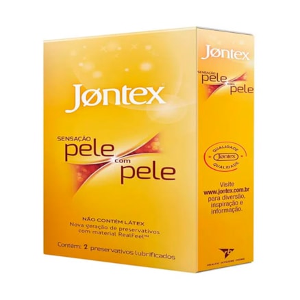 Preservativo Jontex Sensação Pele Com Pele Confortável 2 Und