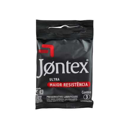 Preservativo Jontex Ultra Maior Resistência Lubrificado 3 Un