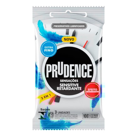 Preservativo Prudence Retardante Sensitive 3 Und