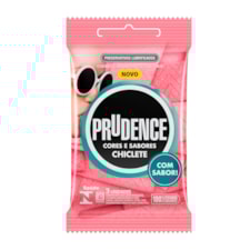 Preservativo Prudence Sabor Chiclete Lubrificado 3 Und