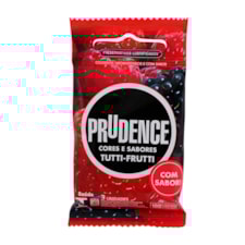 Preservativo Prudence Tutti Frutti Lubrificado 3 Und