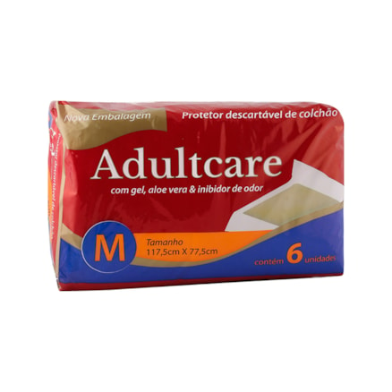 Protetor Colchão Adultcare Descartável Aloe Vera M 5 Und