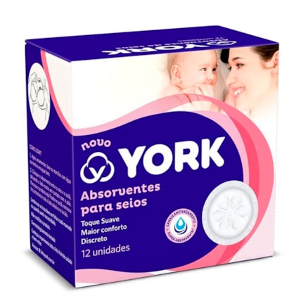 Protetor De Seios York Toque Suave Maior Conforto 12 Und