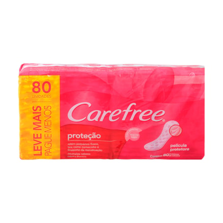 Protetor Diário Carefree Proteção Leve 80 Pague 60