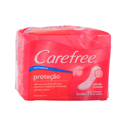 Protetor Diário Carefree Sem Perfume 15 Und