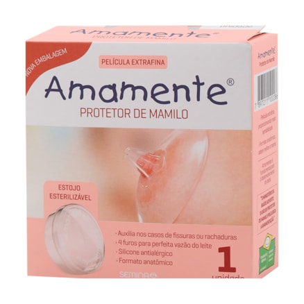 Protetor Mamilo Amamente Silicone Antialérgico 1 Und